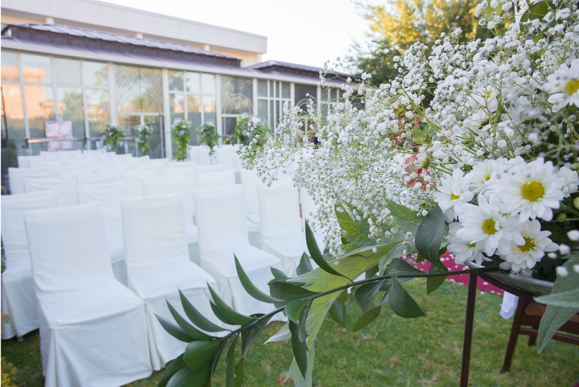 Arco floral para ceremonia civil